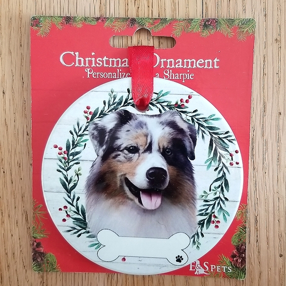⭐3 for $15⭐ Austrailia Shepherd Christmas ornament - Picture 1 of 1